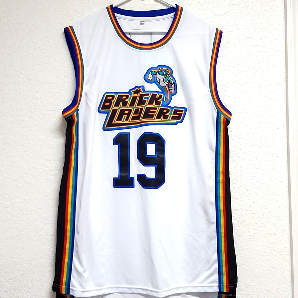 1996 MTV Rock N Jock Basketball Aaliyah #19 Brick Layers Jersey Stitched